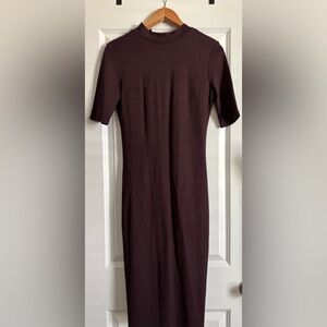 Who What Where High‎ Mock Neck Bodycon Midi Dress small